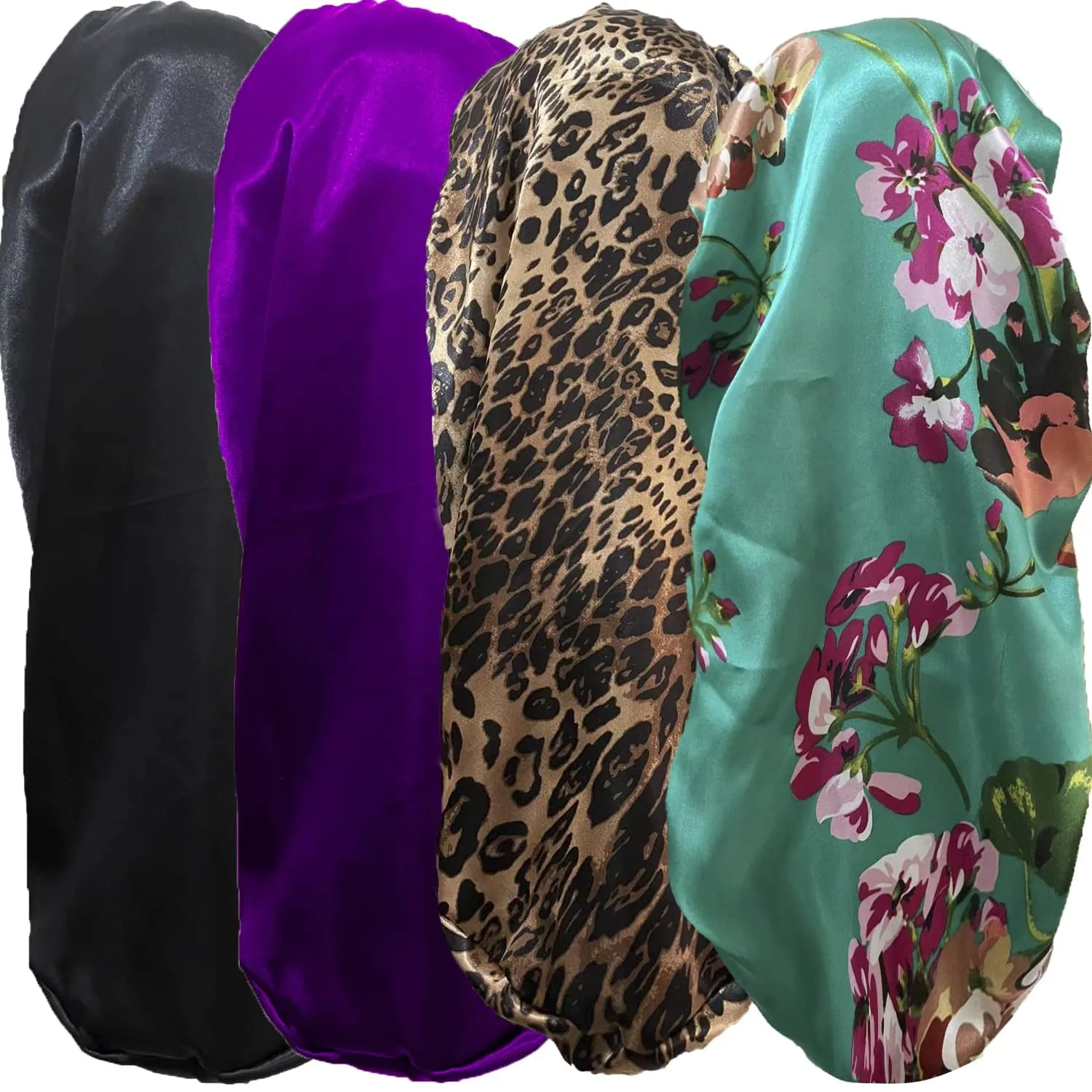 Four-Piece Satin Bonnet Set