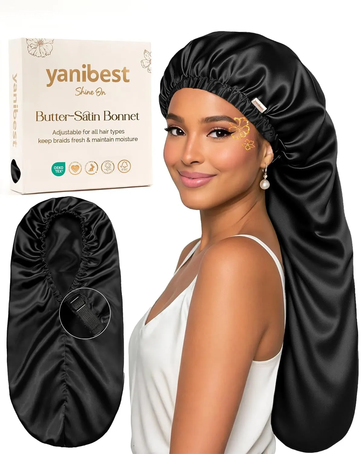Satin bonnet accessory
